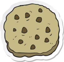 adesivo de um biscoito de desenho animado png