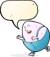 cartoon humpty dumpty egg character with speech bubble png