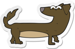 pegatina de un perro de dibujos animados png