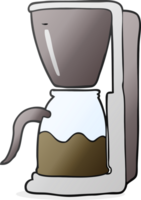 hand drawn cartoon coffee maker png