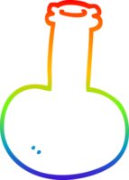 arc en ciel gradient ligne dessin dessin animé vase rouge png