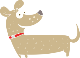 vlak kleur illustratie van gelukkig hond png