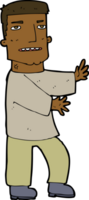 cartoon man gesturing png