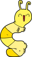 lagarta feliz dos desenhos animados png