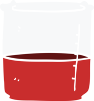 cartoon doodle beaker of blood png