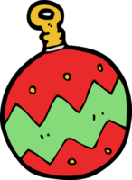 boule de noel de dessin animé png