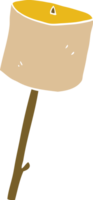 cartoon doodle toasted marshmallow png