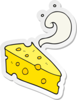 adesivo di un formaggio cartone animato png