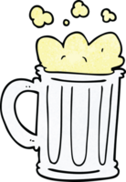 cartoon doodle pint of beer png