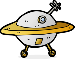 soucoupe volante de dessin animé png