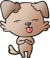 chien de dessin animé qui tire la langue png