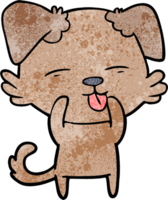 cartoon dog sticking out tongue png