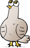 hand drawn cartoon bird png