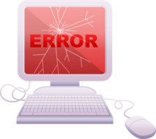 gebroken computer grafisch illustratie icoon png