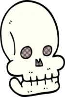 cartoon doodle funny skull png