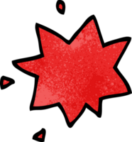 symbole d'explosion de doodle de dessin animé png