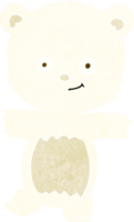 cartoon cute polar teddy bear png