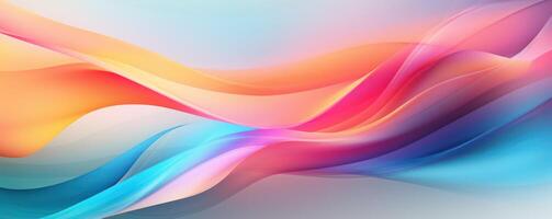 AI generated Abstract background. Colorful twisted shapes in motion photo
