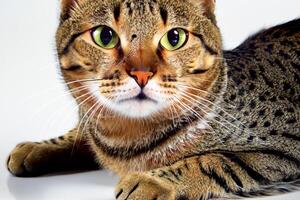 Exploring the Allure of a Beautiful Scottish Fold Cat, where Whiskered Elegance and Playful Charm Unite in a Mesmerizing Portrait of Cuddly Delight photo