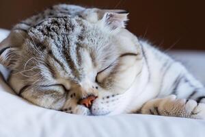 Embracing the Beauty of a Beautiful Cute Whiskered Charm Scottish Fold, Where Playful Elegance and Endearing Whiskers Combine in a Captivating Portrait of Feline Delight, Bringing Joy to Every Heart photo