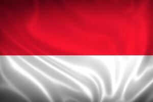 Admiring the Beauty of a Beautiful Red and White Flag, where Bold Colors Wave in Unity, Symbolizing National Pride and Sovereignty photo