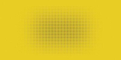 amarillo artístico trama de semitonos plantilla, negro puntos estético resumen fondo, fondo de pantalla, simple, minimalista foto
