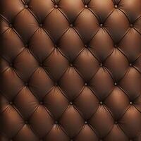 AI generated Elegant comfort Brown leather upholstery texture for a luxurious and classy ambiance For Social Media Post Size photo