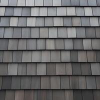 AI generated Dark gray background texture Exterior details of ironwood house roof For Social Media Post Size photo