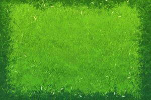 AI generated Contrast in grass length, dark green border, perfect background photo