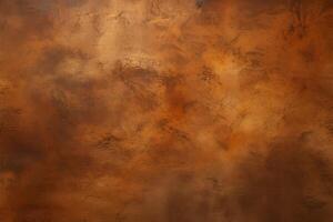 AI generated Concrete texture Orange brown background, ideal for creating a rustic atmosphere photo