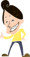 cartoon man snapping fingers png