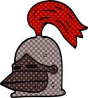 cartone animato scarabocchio cavaliere casco png