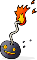 cartoon bomb with face png