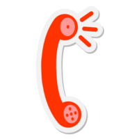 telefoon ontvanger sticker png