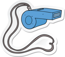 sticker of a cartoon whistle png