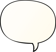 cartoon speech bubble in smooth gradient style with speech bubble in smooth gradient style png