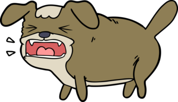 cartoon dog barking png