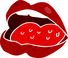 boca abierta de dibujos animados png