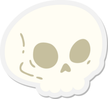 spooky skull sticker png