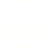 Spooky Skull Chalk Drawing png