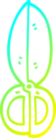 cold gradient line drawing of a cartoon closed scissors png