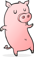 funny cartoon pig png