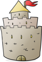 mano disegnato cartone animato castello png