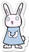 pegatina de un conejo de dibujos animados png