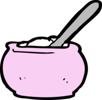 tecknad serie socker skål png