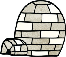 igloo de griffonnage de dessin animé png