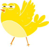 flat color illustration of bird png