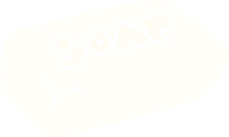 flat color illustration of soap png