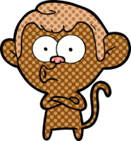 cartoon hooting monkey png