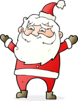 cartoon happy santa claus png